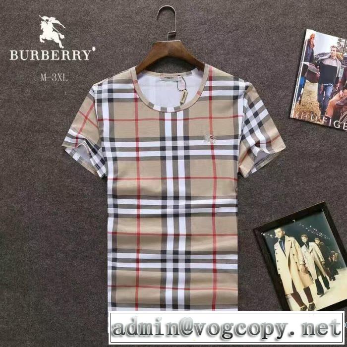 クールビズ BURBERRY バーバリー 2017 3色可選 半袖Tシャツ ◆モデル愛用◆