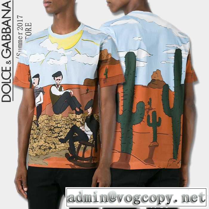 17春夏 ドルチェ＆ガッバーナ DOLCE&GABBANA 長く愛用できる 半袖Tシャツ