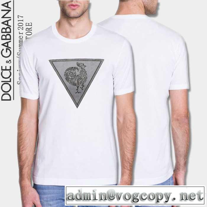 セール中 2017 ドルチェ＆ガッバーナ DOLCE&GABBANA 半袖Tシャツ 2色可選