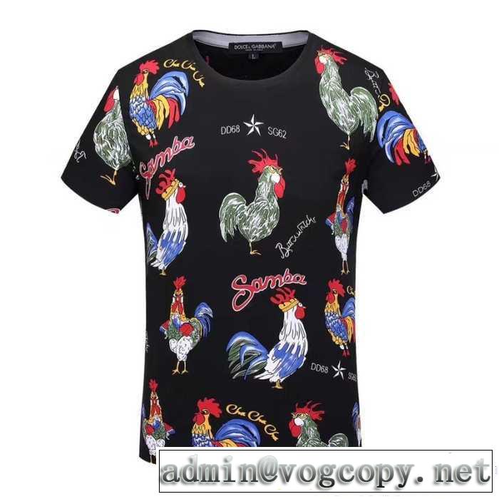 DOLCE&GABBANAドルチェ＆ガッバーナ 半袖Tシャツ 3色可選 17春夏 赤字超特価格安