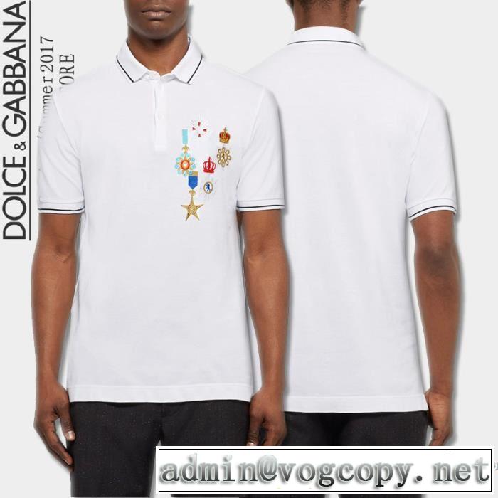 2色可選 2017春夏 Dolce&Gabbana ドルチェ＆ガッバーナ 半袖Tシャツ お買い得品