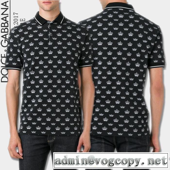 Dolce&Gabbana ドルチェ＆ガッバーナ 半袖Tシャツ 個性的なデザイン 17春夏 3色可選