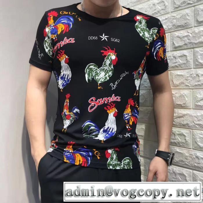 Dolce&Gabbana ドルチェ＆ガッバーナ 半袖Tシャツ 強い魅力を感じる一枚 3色可選 2017