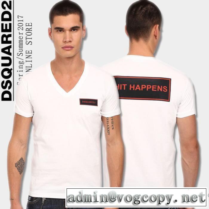 半袖Tシャツ 希少 2017春夏 DSQUARED2 ディースクエアード 2色可選 愛らしさ抜群！