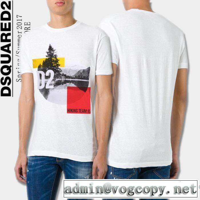 半袖Tシャツ 17春夏 3色可選 絶対オススメ? DSQUARED2 ディースクエアード