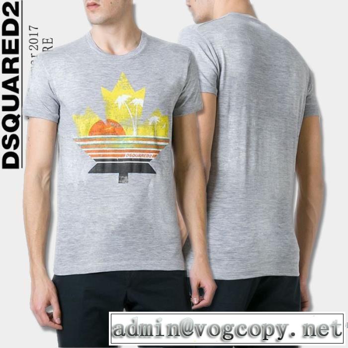 半袖Tシャツ DSQUARED2 ディースクエアード  2017春夏 ランキング商品 3色可選