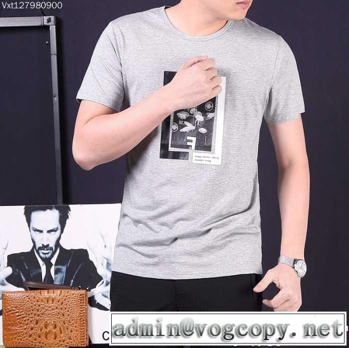 2017 3色可選 【大人気】定番商品 フェンディ FENDI 半袖Tシャツ