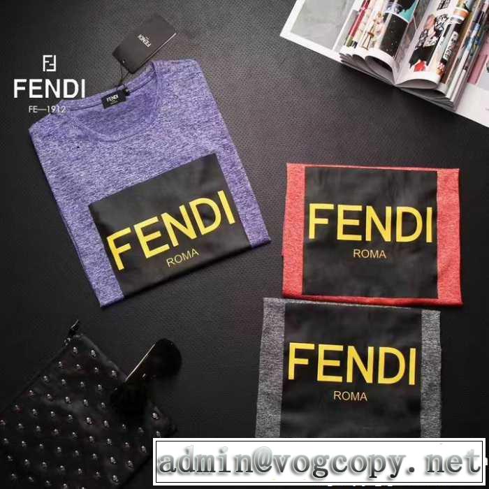 2017春夏 FENDI フェンディ 3色可選 半袖Tシャツ 絶大な人気を誇る