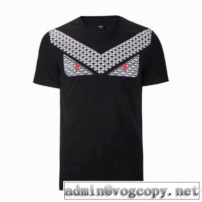 4色可選 17SS 半袖Tシャツ FENDI フェンディ スタイルアップ効果