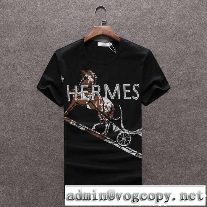 半袖Tシャツ 2017春夏 お洒落に魅せる 3色可選 エルメス HERMES