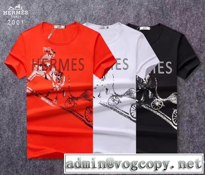 半袖Tシャツ クールビズ HERMES エルメス 綺麗に決まるフォルム！ 2017 3色可選