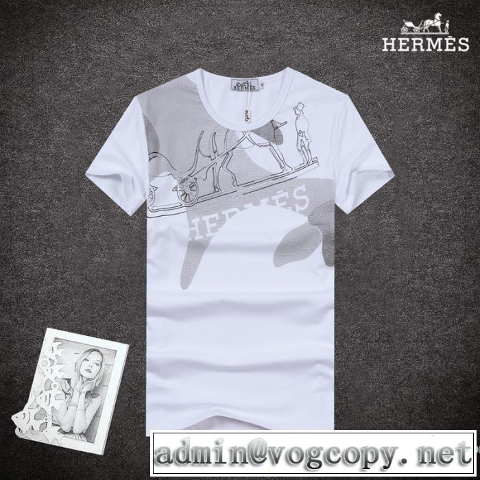 HERMES エルメス 2017春夏 お買得 半袖Tシャツ 乾きやすい 3色可選 希少価値大！