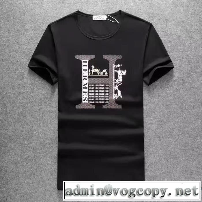 2色可選  2017春夏 個性派 半袖Tシャツ 魅力ファッション　HERMES エルメス 薄手