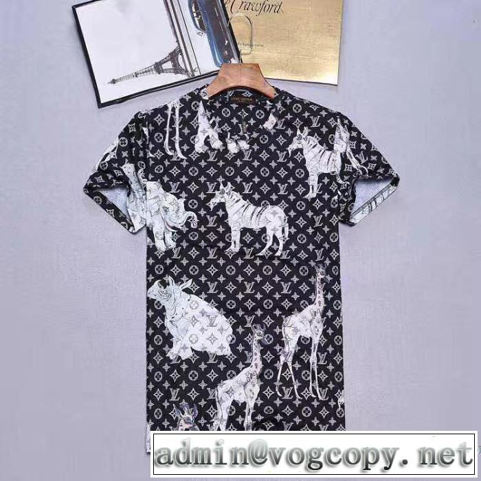 半袖Tシャツ 2色可選 大人のおしゃれに 2017春夏 LOUIS VUITTON ルイ ヴィトン