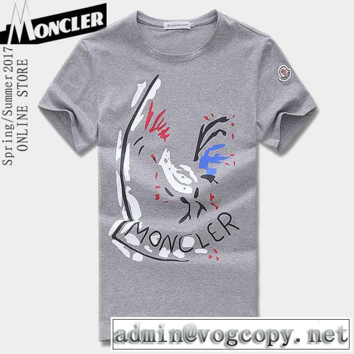 2017春夏 魅惑 モンクレール MONCLER 半袖Tシャツ 4色可選 着回し度抜群