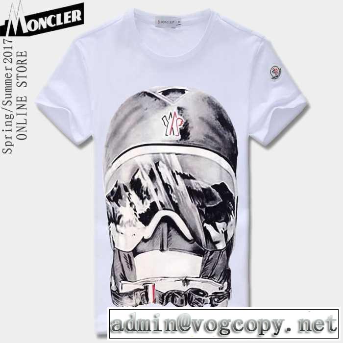 存在感のある 2017春夏 MONCLER モンクレール 半袖Tシャツ 4色可選 肌に密着