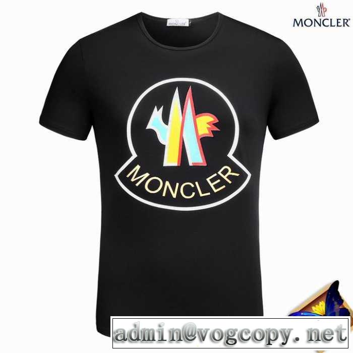 セレブ風 3色可選 半袖Tシャツ 2017春夏 MONCLER 着心地抜群