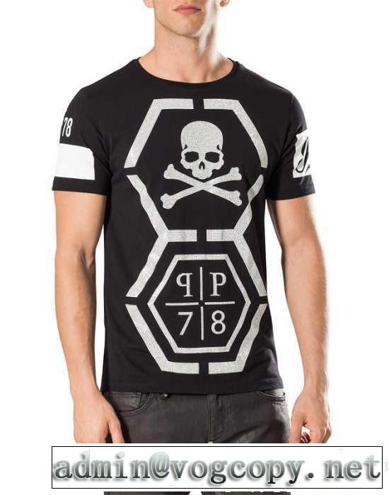 半袖Tシャツ 2色可選 2017春夏 上品上質 フィリッププレイン PHILIPP PLEIN