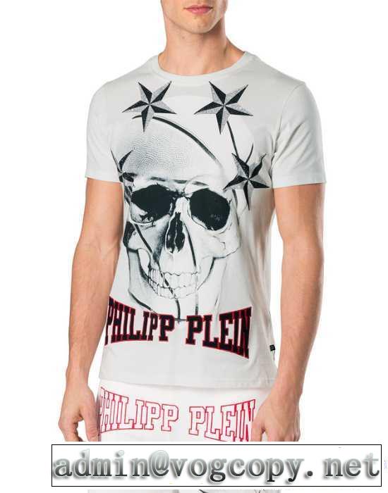 落ち着いた感覚 17春夏 PHILIPP PLEIN フィリッププレイン 半袖Tシャツ 2色可選