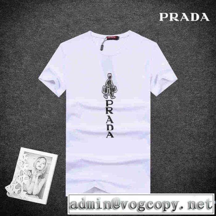 PRADA プラダ 2017 流行に関係なく 3色可選 半袖Tシャツ 個性的なデザ