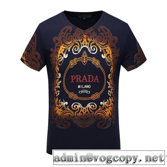 人気商品登場 PRADA プラダ 個性的 半袖Tシャツ オススメ 2色可選 2017春夏