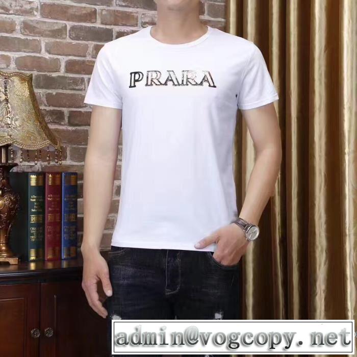 大人のセンスを感じさせる PRADA プラダ  2017春夏 上質 半袖Tシャツ