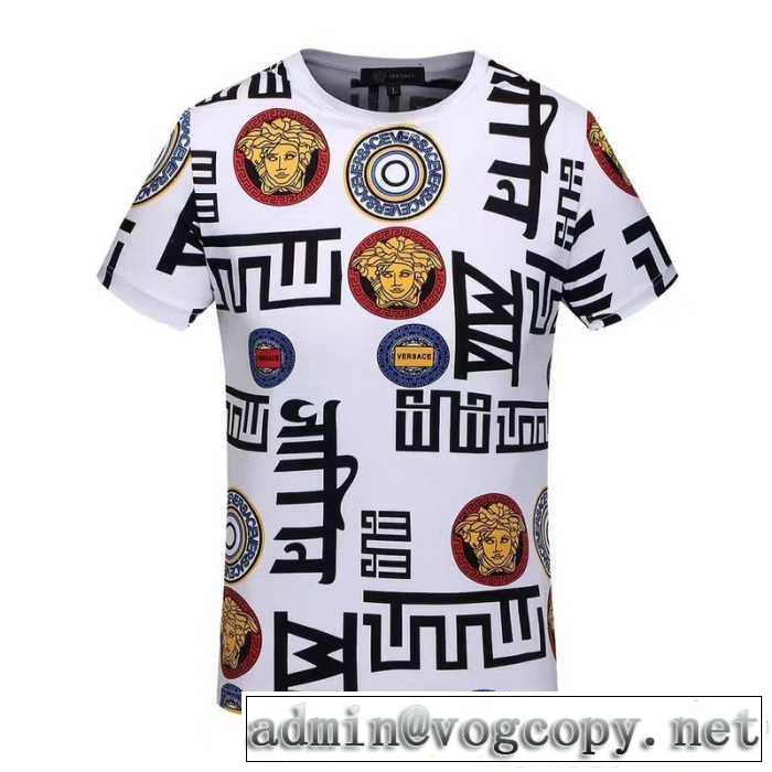 2017春夏 今買い◎得 ヴェルサーチ VERSACE 2色可選 半袖Tシャツ