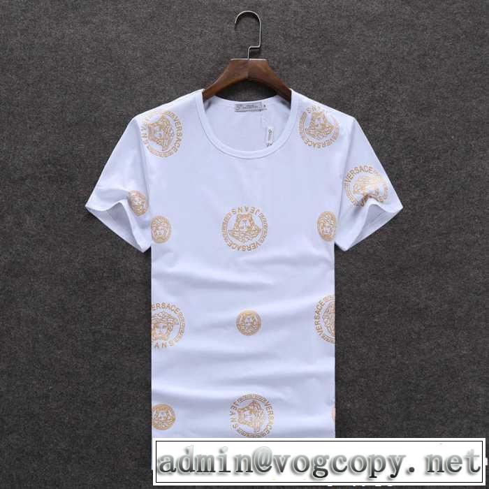 半袖Tシャツ 4色可選 17春夏 ヴェルサーチ VERSACE おすすめ