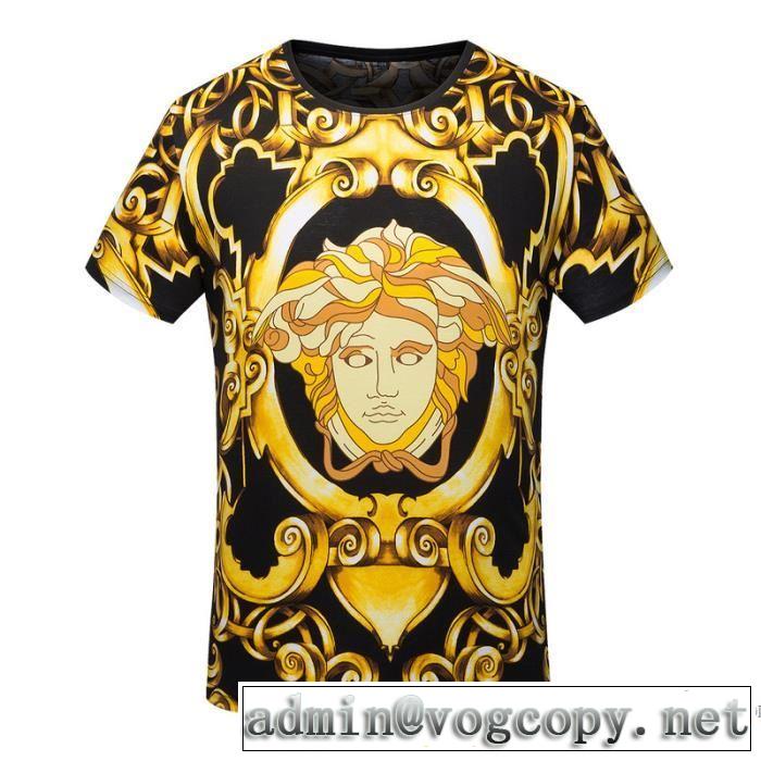 2017春夏 VERSACE ヴェルサーチ 超人気美品◆ 半袖Tシャツ お買得
