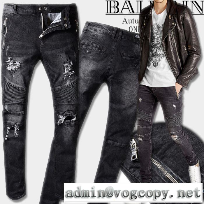 窮屈感はゼロ ジーンズ 綺麗に決まるフォルム！バルマン BALMAIN 2017秋冬