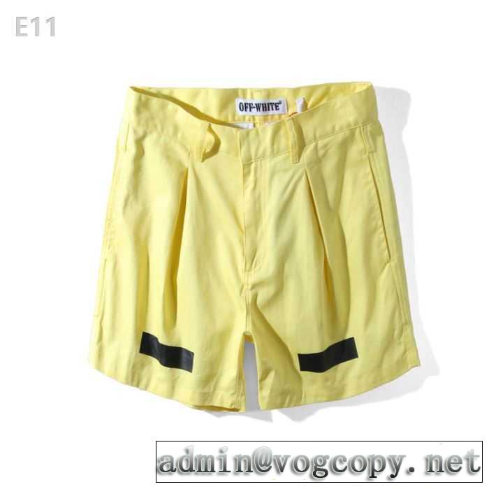ショートパンツ 大絶賛の履き心地! オフホワイト OFF-WHITE 2017春夏 使い回し最高