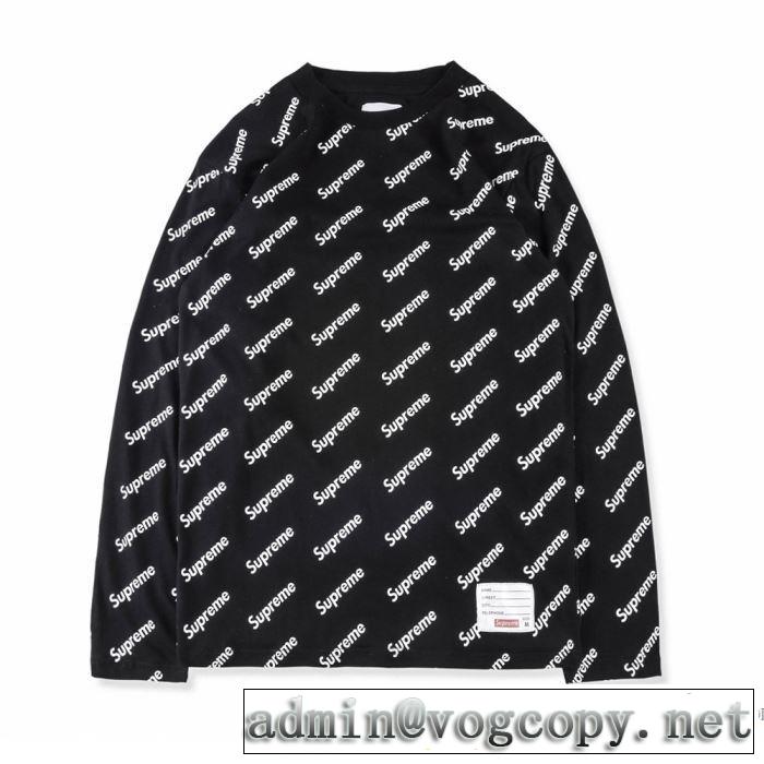 4色可選 長袖Tシャツ シュプリーム SUPREME めちゃくちゃお得 JA  Supreme 17FW week6 Logo 2017秋冬