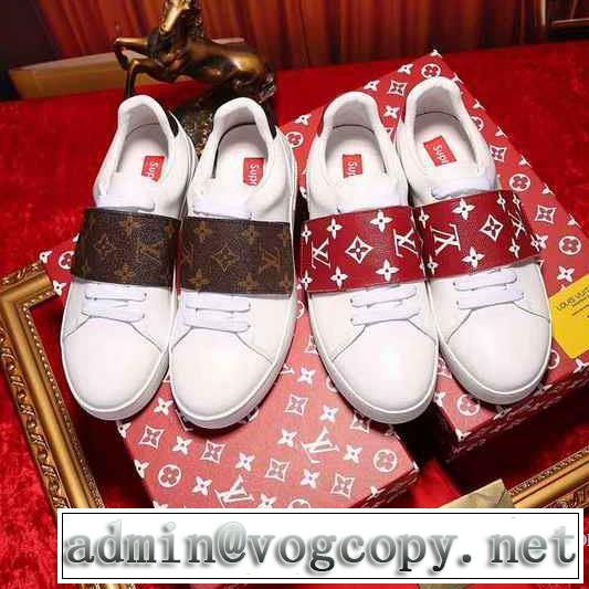 大人のおしゃれに 2017秋冬 SUPREME X LV  2色可選 スニーカー 軽量で疲れにくい