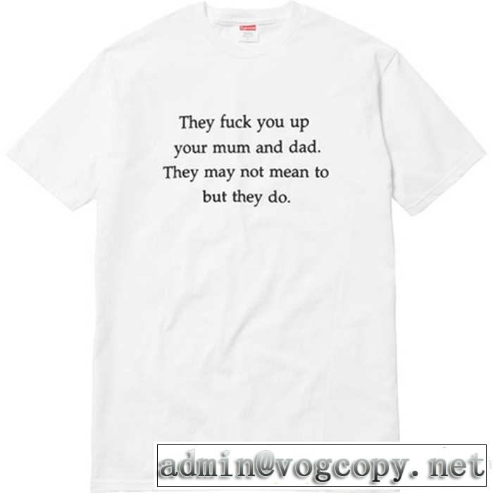 supreme fuck you up tee 目玉商品  2色可選 クールビズ 17春夏 半袖Tシャツ