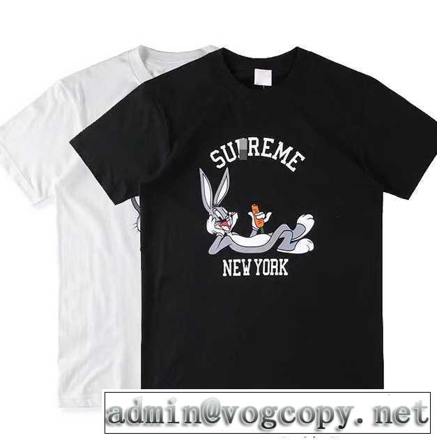  存在感◎ 2017夏季 シュプリーム SUPREME半袖Tシャツ 2色可選