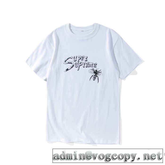 2色可選 SUPREME  半袖Tシャツ 2017春夏 着心地抜群シュプリーム