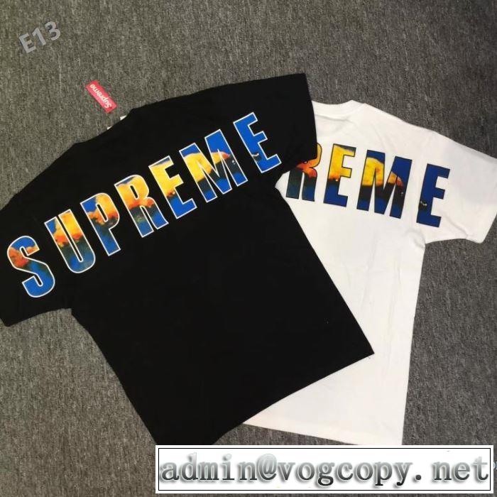 高級感ある 半袖Tシャツ 体の運動機能を助け  2017春夏 シュプリーム SUPREME 2色可選