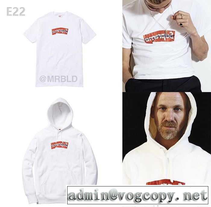 2017年春夏新作限量Supreme 個性的 17ss BOX LOGO BOGO  パーカー 爆買い大得価 2色可選男女兼用