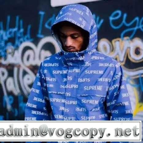 お得100%新品 17SS SUPREME 3M REFLECTIVE TAPED SEAM JACKET男女兼用パーカー4色可選