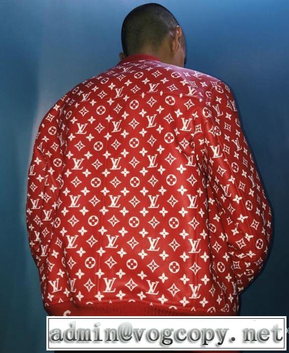 17ss シンプルなデザイン 満足できるコート Louis Vuitton x Supreme 肌触りの気持ちい〜