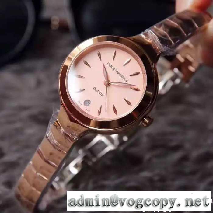 アルマーニ ARMANI2017 女性用 大人気☆NEW!! 33mm*8mm ミネラル水晶ガラス