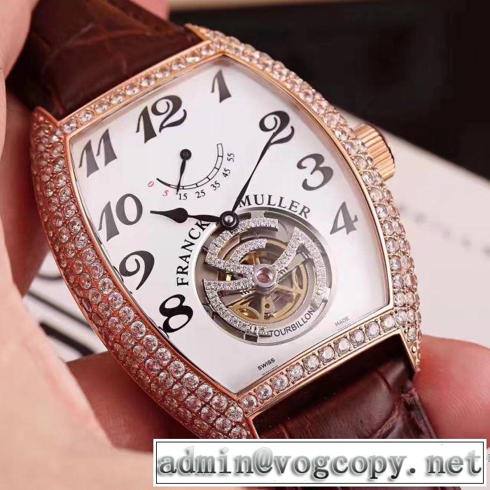 フランクミュラー FRANCK MULLER最安値に挑戦 男性用腕時計  2017 4色選択可41mm&times;14mm