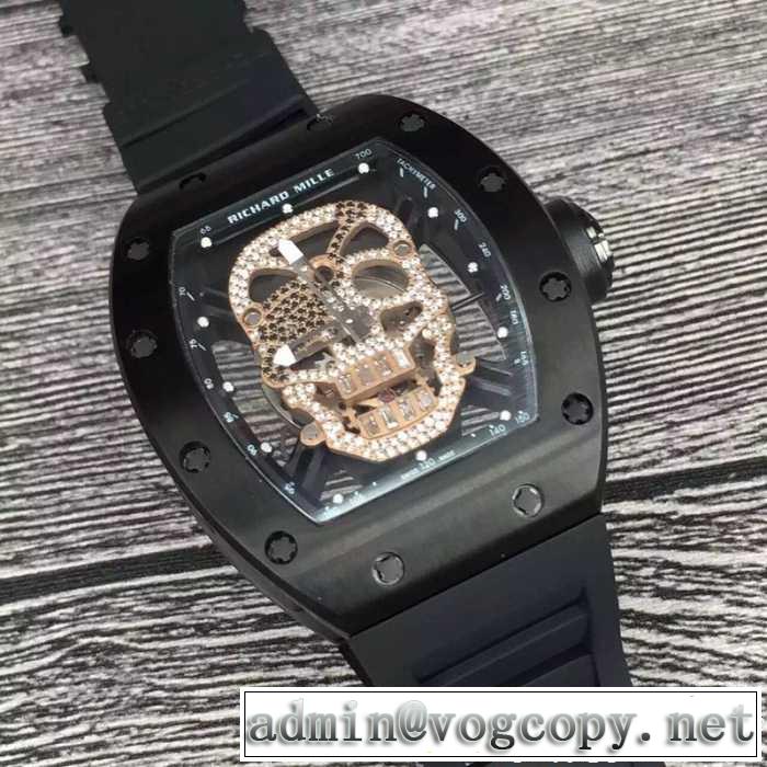 2017春夏 人気商品登場 リシャールミル RICHARD MILLE 上級男性用腕時計 透かし彫りムーブメント