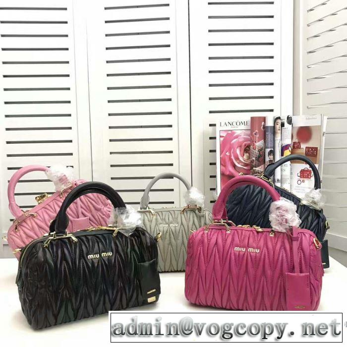 爆買い2017手持ち&ショルダー掛け ミュウミュウ MIUMIU 高級品 通販2色選択可