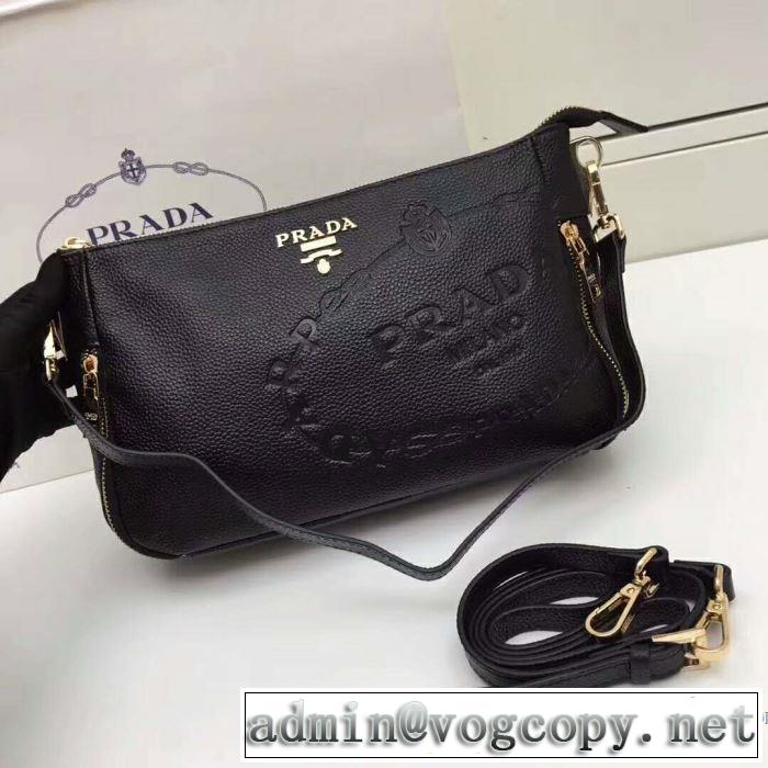 2色可選 手持ち&ショルダー掛け 2017新作 プラダ PRADA 海外セレブ定番愛用