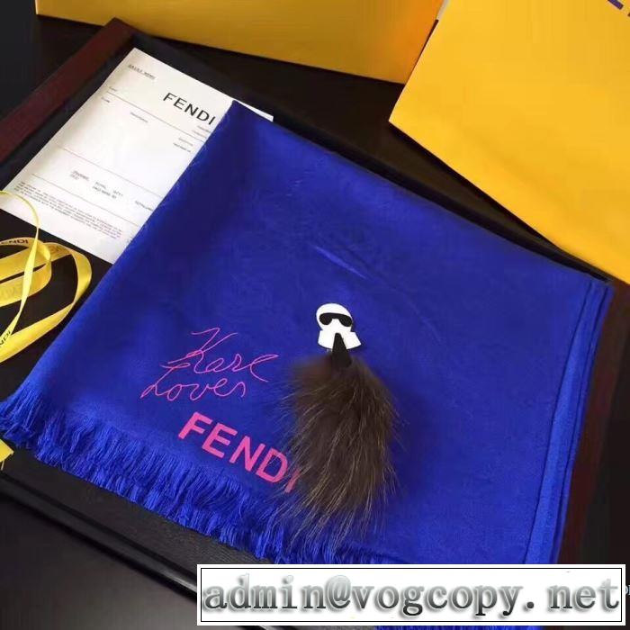 お洒落自在 2017新款 あったか発熱 フェンディ FENDI ロングマフラー 2色選択可 女性大好き