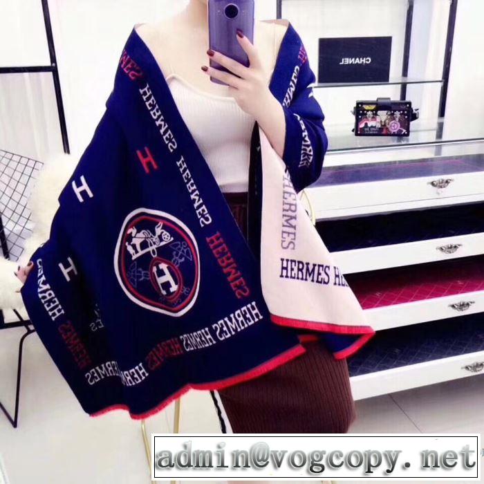 お買い得高品質 2017新款エルメス HERMESロングマフラー2色選択可 巻き方自在