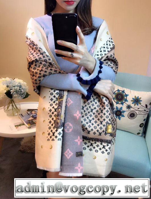 大人っぼい 2017新款 あったか発熱ロングマフラー 3色選択可 ルイ ヴィトン LOUIS VUITTON