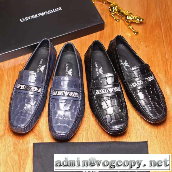  アルマーニ ARMANI 新商品! 20172色可選 人気商品 カジュアルシューズ 足馴染みのいい