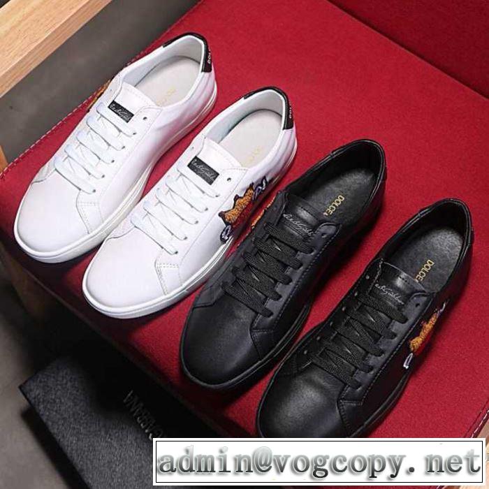 魅力的 ドルチェ＆ガッバーナ DOLCE&GABBANA 2色可選 2017秋冬季超人気 フラットシューズ